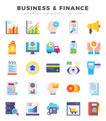 Business & Finance Icon Bundle 25 Icons for Websites and Apps