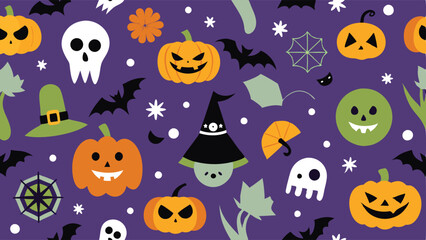 halloween seamless background