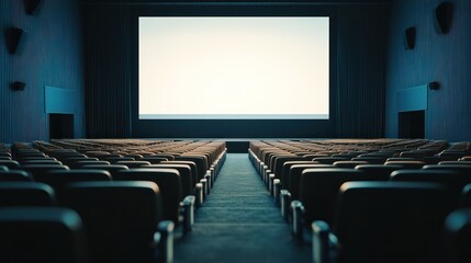 Obraz premium Empty Cinema Auditorium