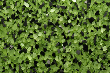 Processed collage of green terrazzo floor surface texture. Background for banner, backdrop