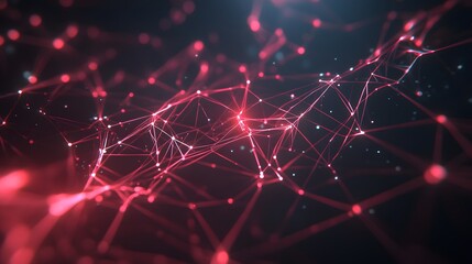 Template for science and technology presentation. Plexus style background. 