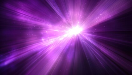 Obraz premium Dark purple abstract background with a blur effect, light rays and speed lines