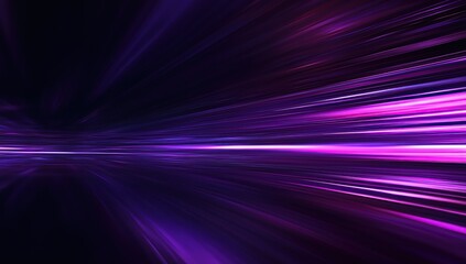 Dark purple abstract background with a blur effect, light rays and speed lines