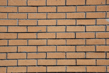 close up of red brick wall
