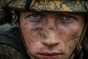 Fototapeta premium Generative ai photo of soldiers in combat gear with military equipment