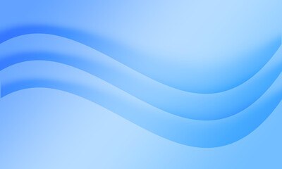 Abstract blue curved color background. Gradient color