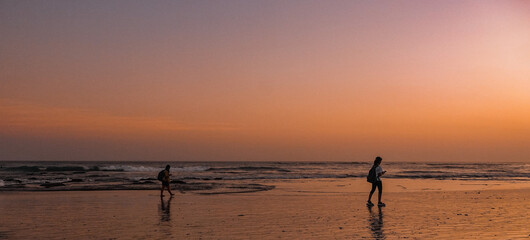 Fototapeta premium sunset on the beach
