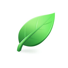 Fototapeta premium An eco leaves icon, symbolizing nature, sustainability, and environmental responsibility, often used in green and eco-conscious designs.