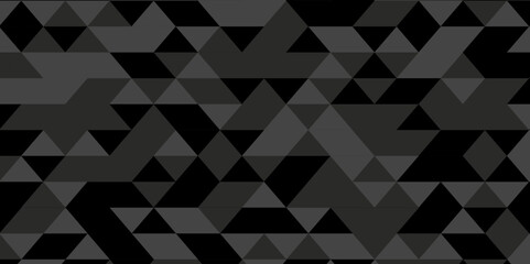 Seamless geometric pattern with shapes. Abstract geometric background triangle wallpaper. Gray polygonal background. Vector mosaic backdrop background.	

