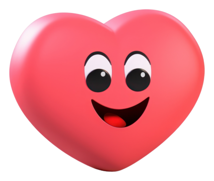 PNG Love emoji heart white background anthropomorphic.