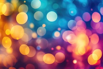 Vibrant bokeh backgrounds filled with color and glamour create a festive atmosphere perfect for enhancing advertising visuals