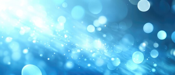 Abstract background featuring soft blue and blurry light effects