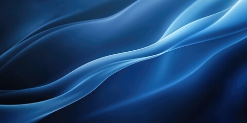 Abstract luxury gradient blue background featuring a smooth dark blue shade with a black vignette ideal for studio banners or creative projects