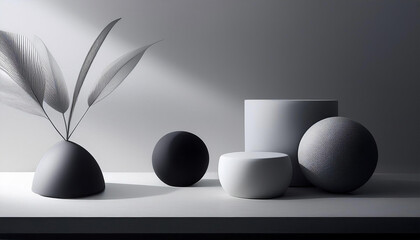 Close-Up of Minimalist Art