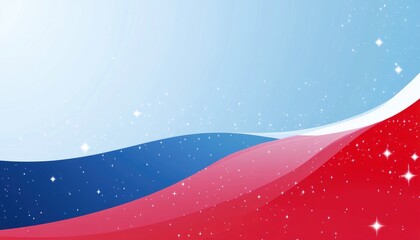 Light blue and red 2D cartoon background featuring astronomical stars Contemporary abstract design showcasing Big Dipper Suitable for futuristic advertisements and booklets