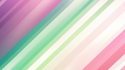 Rainbow gradient background featuring diagonal shapes in green white pink and purple hues