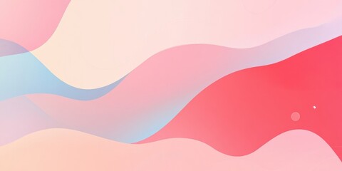 Abstract light pink pastel background suitable for presentations and web design Features a colorful gradient with simple forms and a blend of hues in a 2D cartoon style