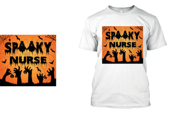 Halloween Scary T Shirt Design Template for Happay Halloween