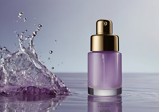Foto producto de cosm&eacute;tica con agua, Photo cosmetic product with water