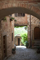 Old European town street