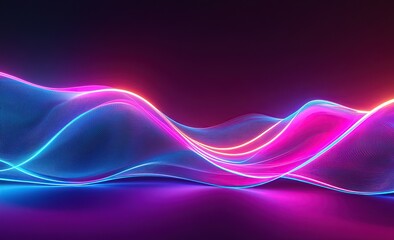 abstract background with colorful neon line