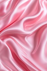 Abstract pastel light pink silky wavy satin fabric material background. Vertical (2:3)