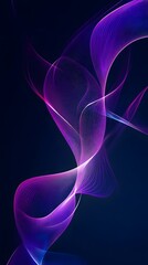 Fototapeta premium Dark background with a blue-purple gradient and a glow effect on the right side of the screen