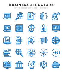 Business Structure icon pack for your website. mobile. presentation. and logo design.