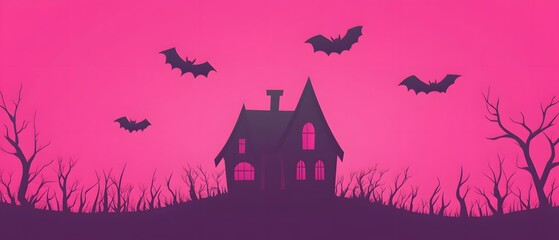 Spooky Bats Flying Around Haunted House Decor
