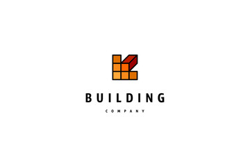 Template logo design solution for building or construction company