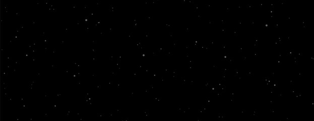 Wide dark background with dust  particles vector illustration