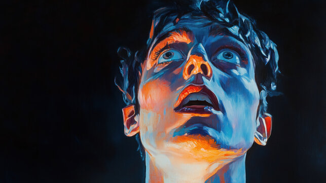 suspicion, gaze, worry, stress, unsettle, suspect, security, watch, thinking, shock, emotion