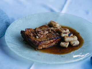 lamb chops with potatoes