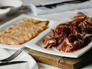 Salad ham spanish food