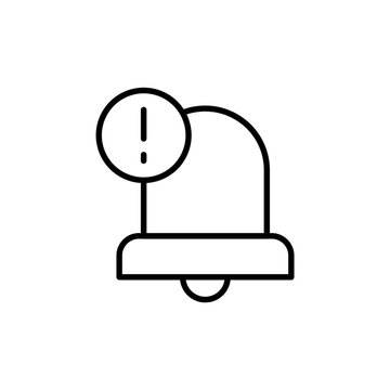 recommend clip art: Notification alert outline icons, minimalist vector illustration ,simple transparent graphic element .Isolated on white background