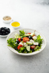 Traditional Greek salad with Feta cheese