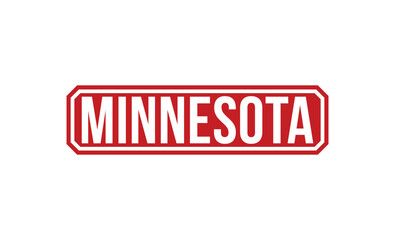 Minnesota Red rubber stamp on white background. Minnesota stamp sign. Minnesota stamp.