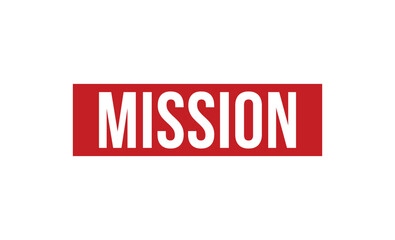 Mission rubber stamp vector illustration on white background
