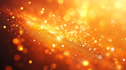 Obraz premium Orange gradient background with light particle. 4K graphic resolution.