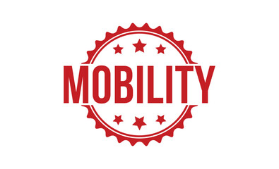 mobility rubber stamp on white background. mobility Stamp.
