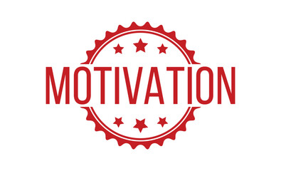 MOTIVATION Red rubber stamp on white background. MOTIVATION stamp sign. MOTIVATION stamp.