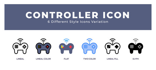 Controller icon set. vector illustration.