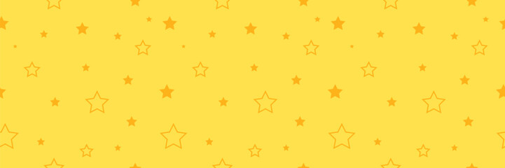 Stars web banner seamless pattern, endless texture background