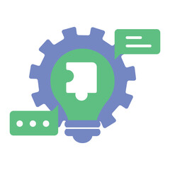 Knowledge Integration Icon. Representing AI Knowledge Merging. System Data Integration. Information Processing. Machine Learning Knowledge Base. Vector Editable icon.
