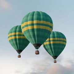 Obraz premium hot air balloon in flight
