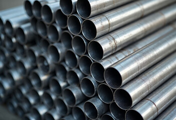 stack of steel pipes