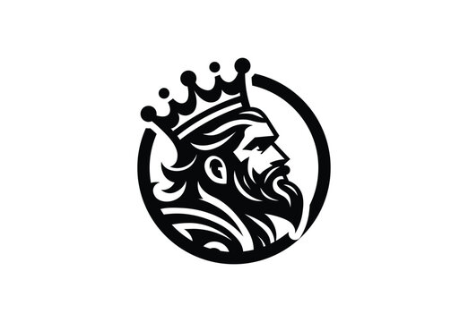 recommend clip art: King Logo.King Icon.King with Crown in Circle Logo On White Background