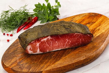 Delicous tasty dry pork jerky