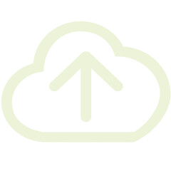 Cloud data icon logo design