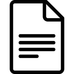 Simple vector icon text document